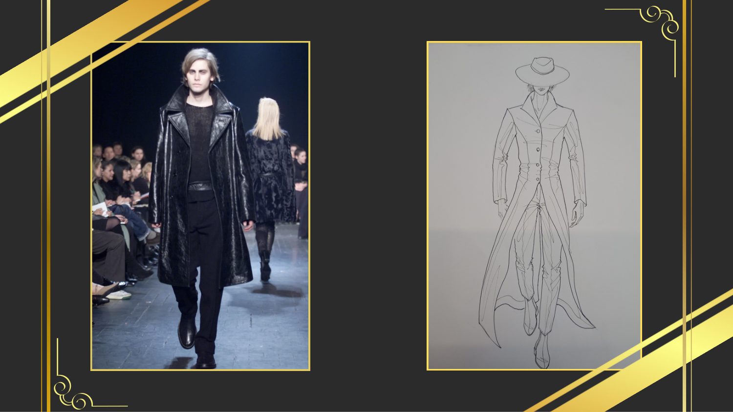 Proposta uomo per Ann Demeulemeester accanto al riferimento