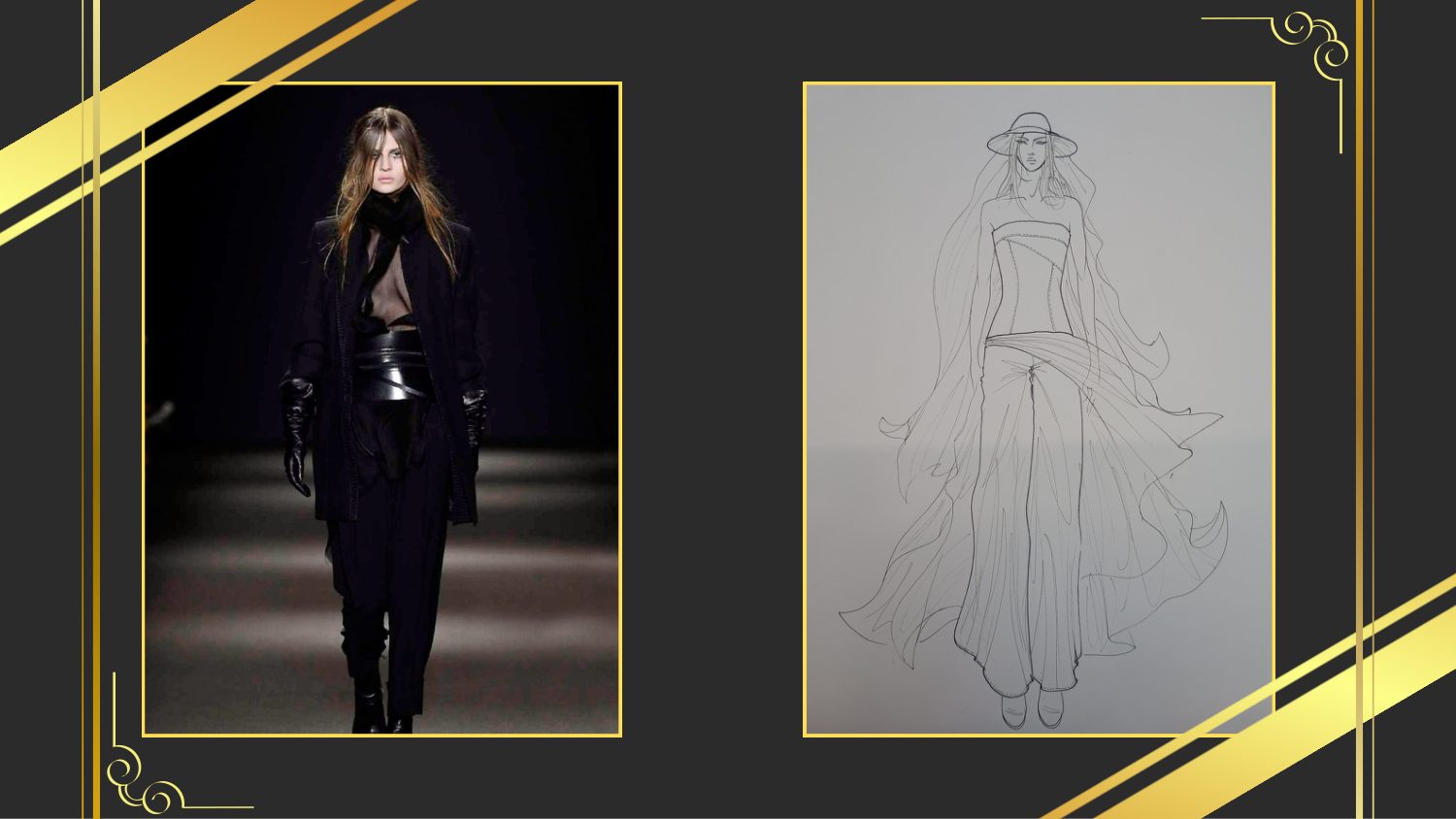 Proposta donna per Ann Demeulemeester accanto al riferimento