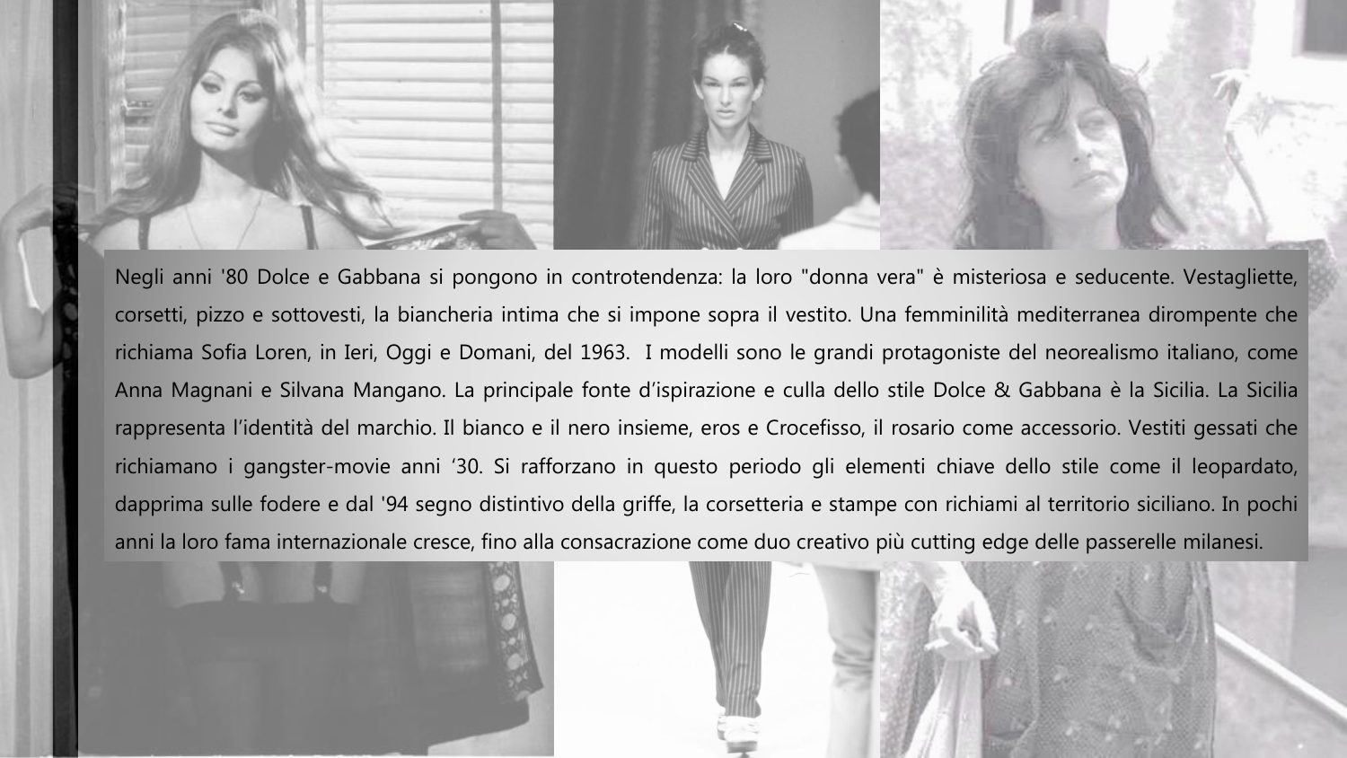 Dolce & Gabbana: proposta stilistica per la maison, pagina 3