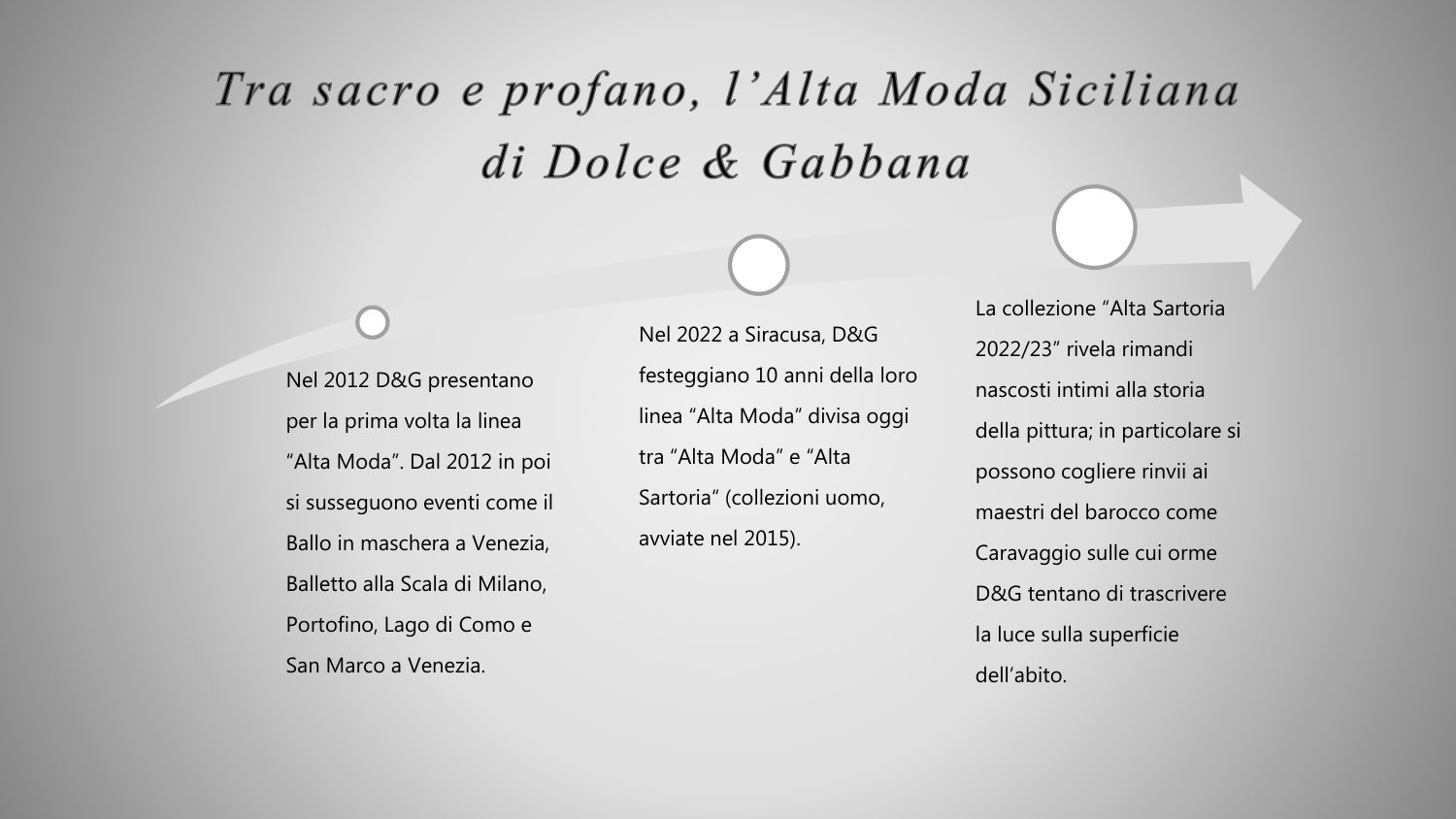 Dolce & Gabbana: proposta stilistica per la maison, pagina 7