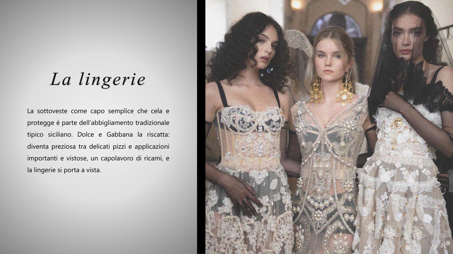 Dolce & Gabbana: proposta stilistica per la maison, pagina 13