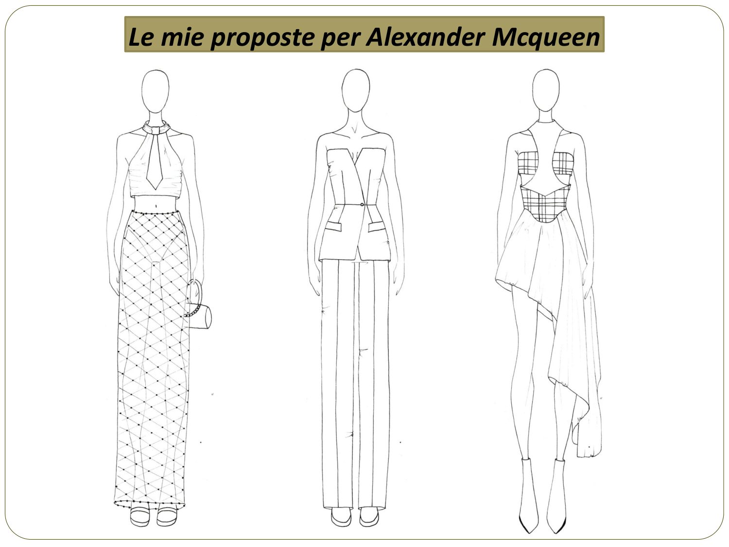 Le proposte finali per Alexander McQueen