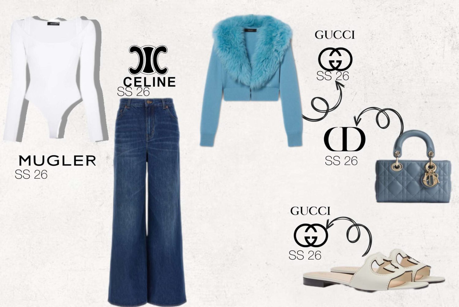Styling, buying ed editing per Carolyn Bessette — proposta 1, pagina 56
