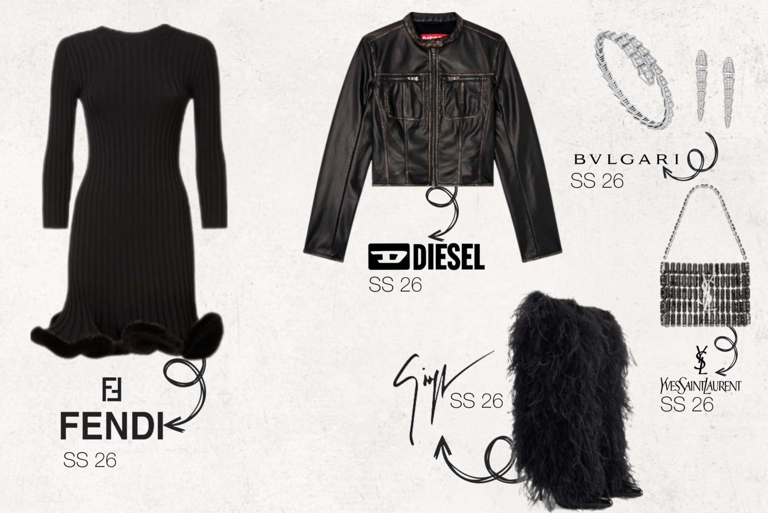 Styling, buying ed editing per Carolyn Bessette — proposta 1, pagina 62