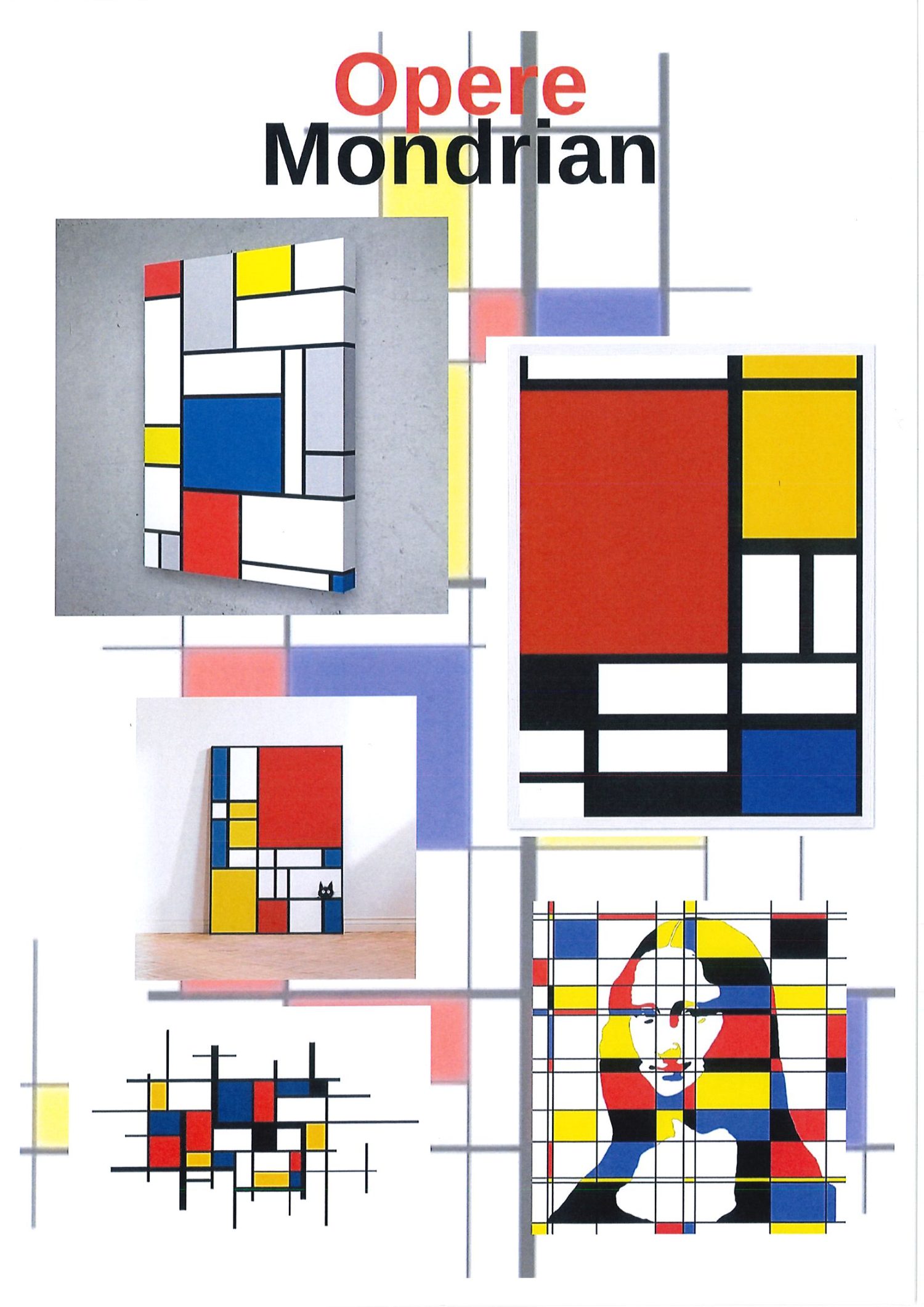 Le opere di Mondrian assunte come repertorio formale